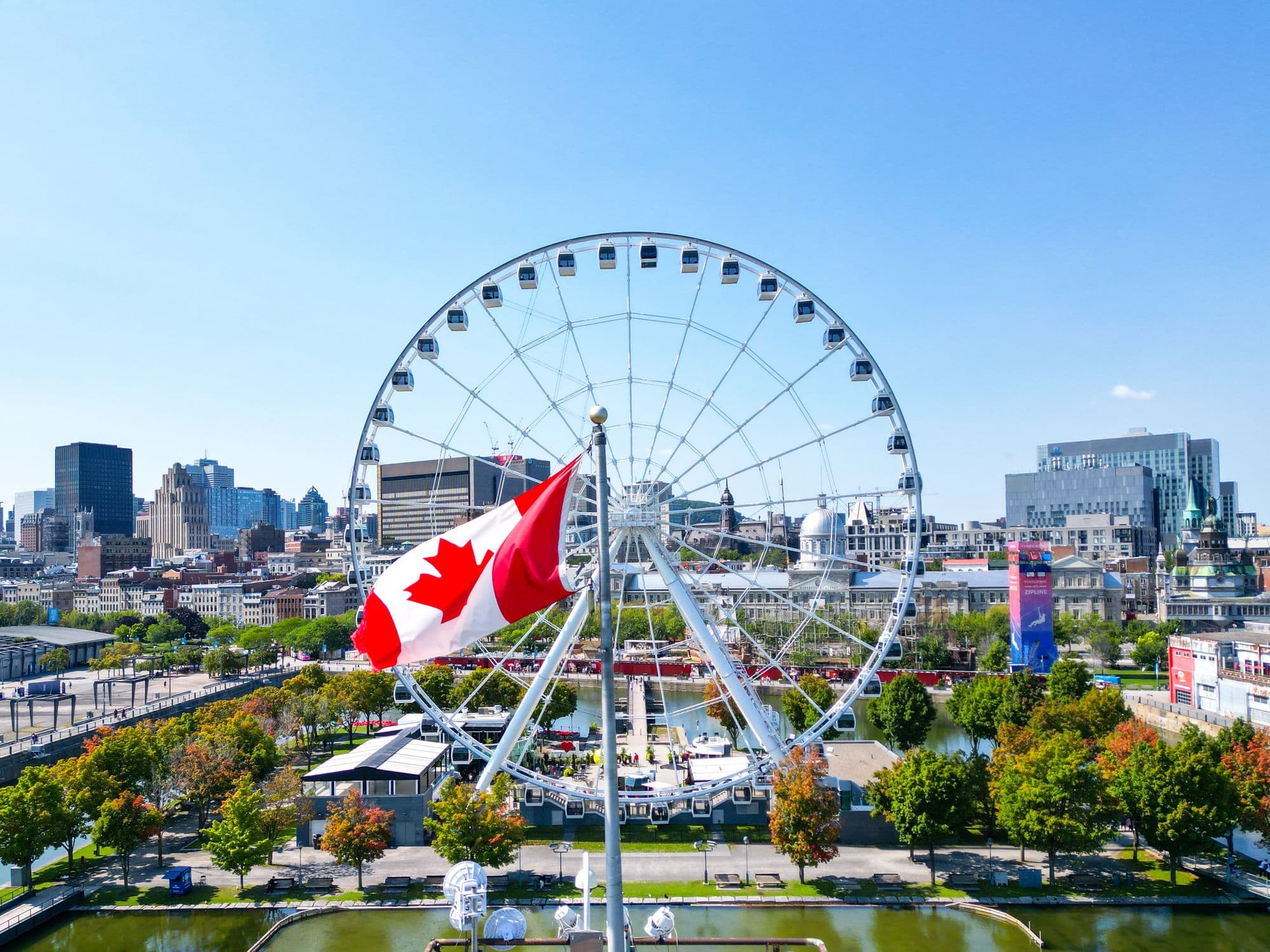 La grande roue de Montréal au Canada